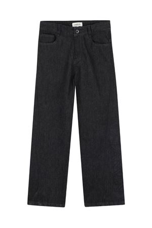 black cotton jeans LANVIN KIDS | N30320Z11
